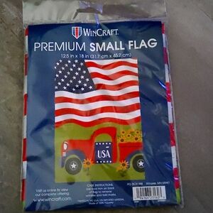 WinCraft Premium Small Garden Flag – USA Truck Design – 12.5" x 18" – Patriotic